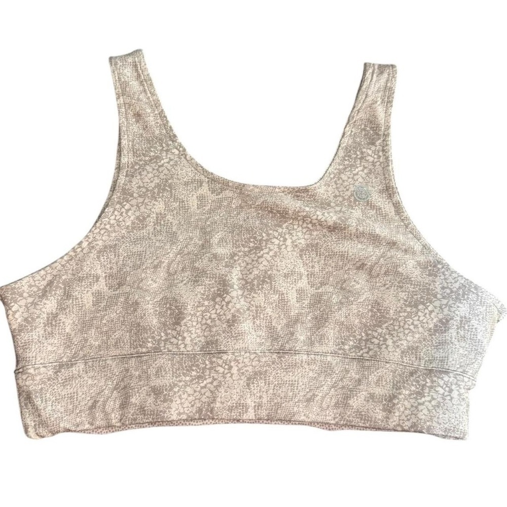 Max Studio Beige Patterned Tank Top - image 1